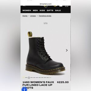 DR MARTENS FUR LINED WINTER BOOTS